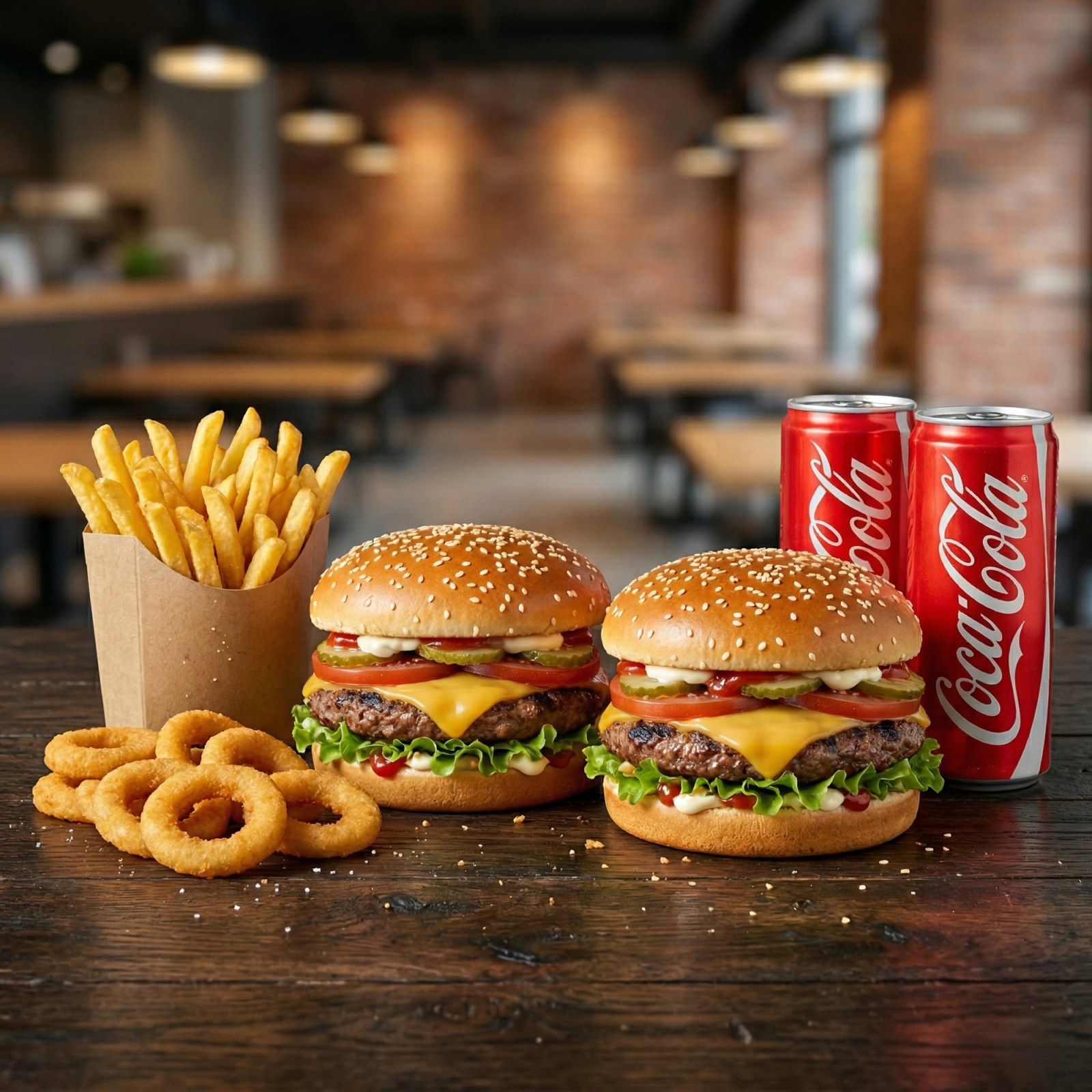 2'li Köfte Cheeseburger Menü -Double Meatball Cheeseburger Combo