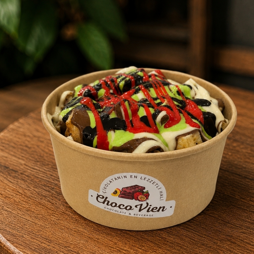 Kova Waffle Sütlü Çikolatalı