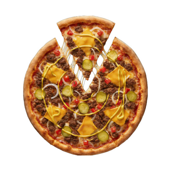 Küçük Boy Cheeseburger Pizza (25 cm.)