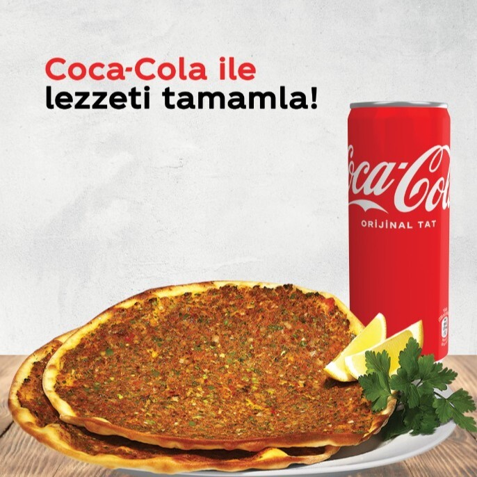 2 Lahmacun + Coca Cola(330ml)