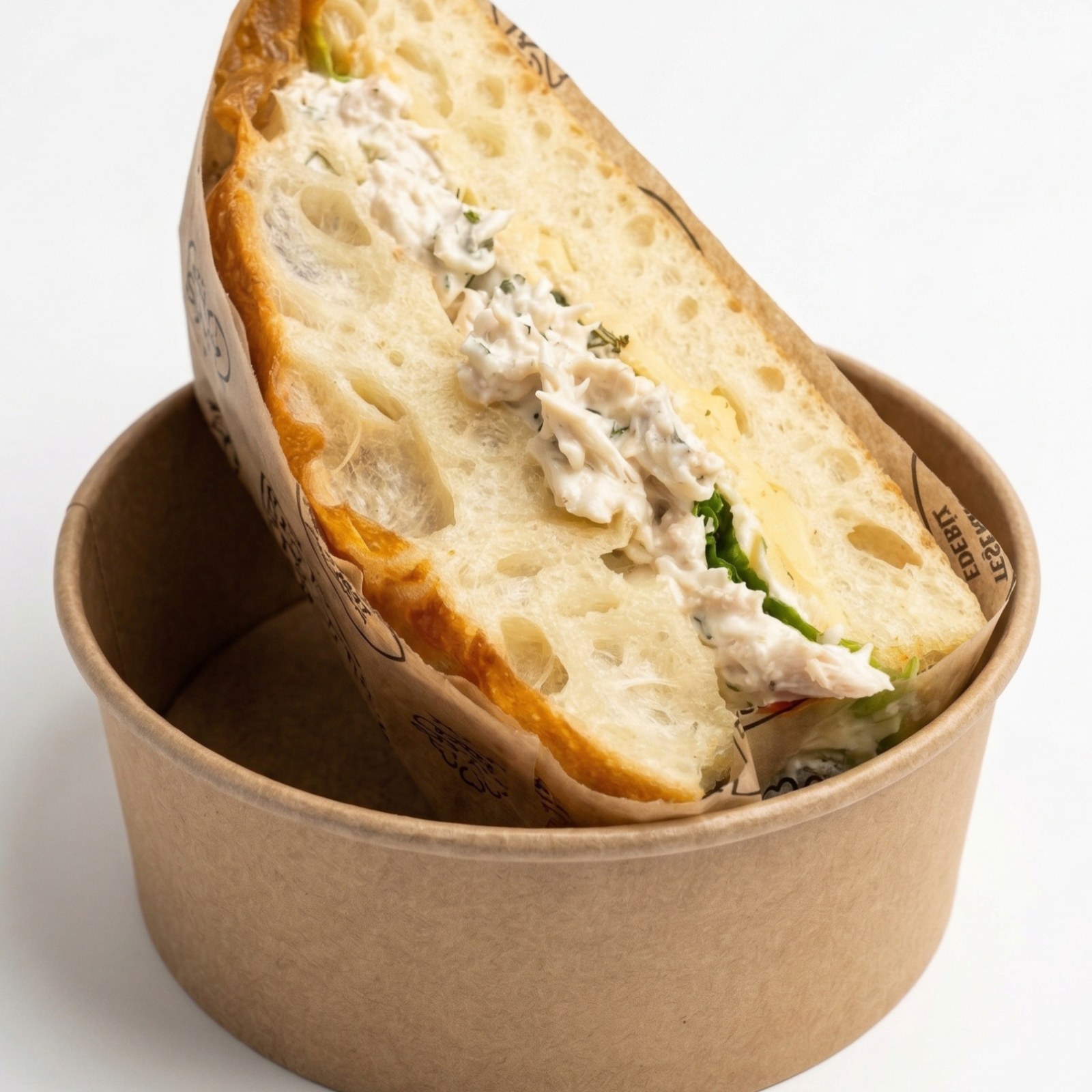 Yarım Focaccia Sandviç Tavuk Dijon Sandviç