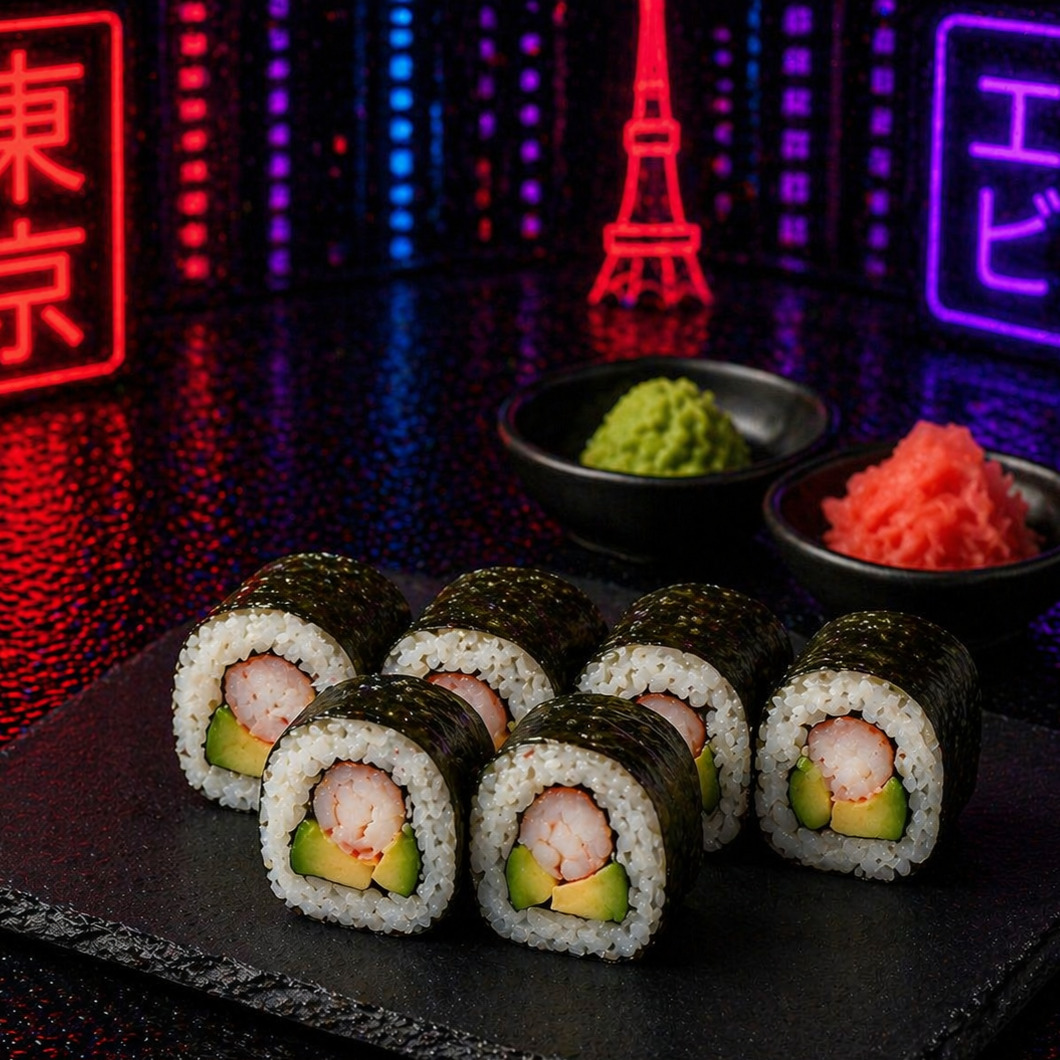 Ebi Avokado Maki (6 Adet)