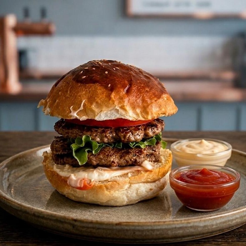 Çift Katlı Klasik Burger