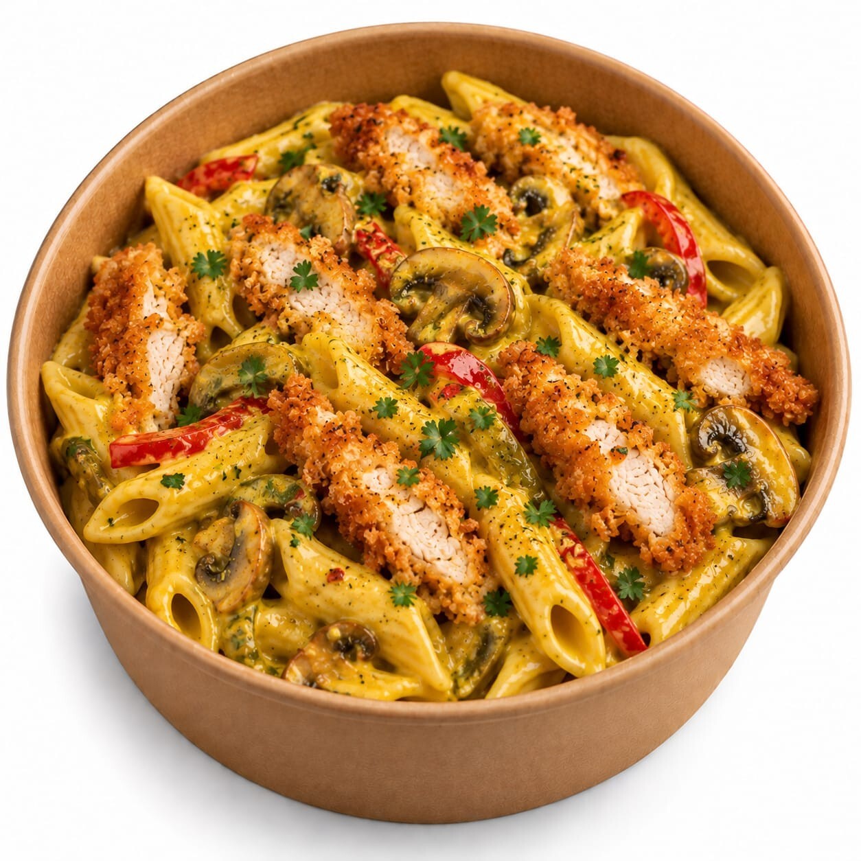 Cheddarlı Çıtır Tavuklu Penne