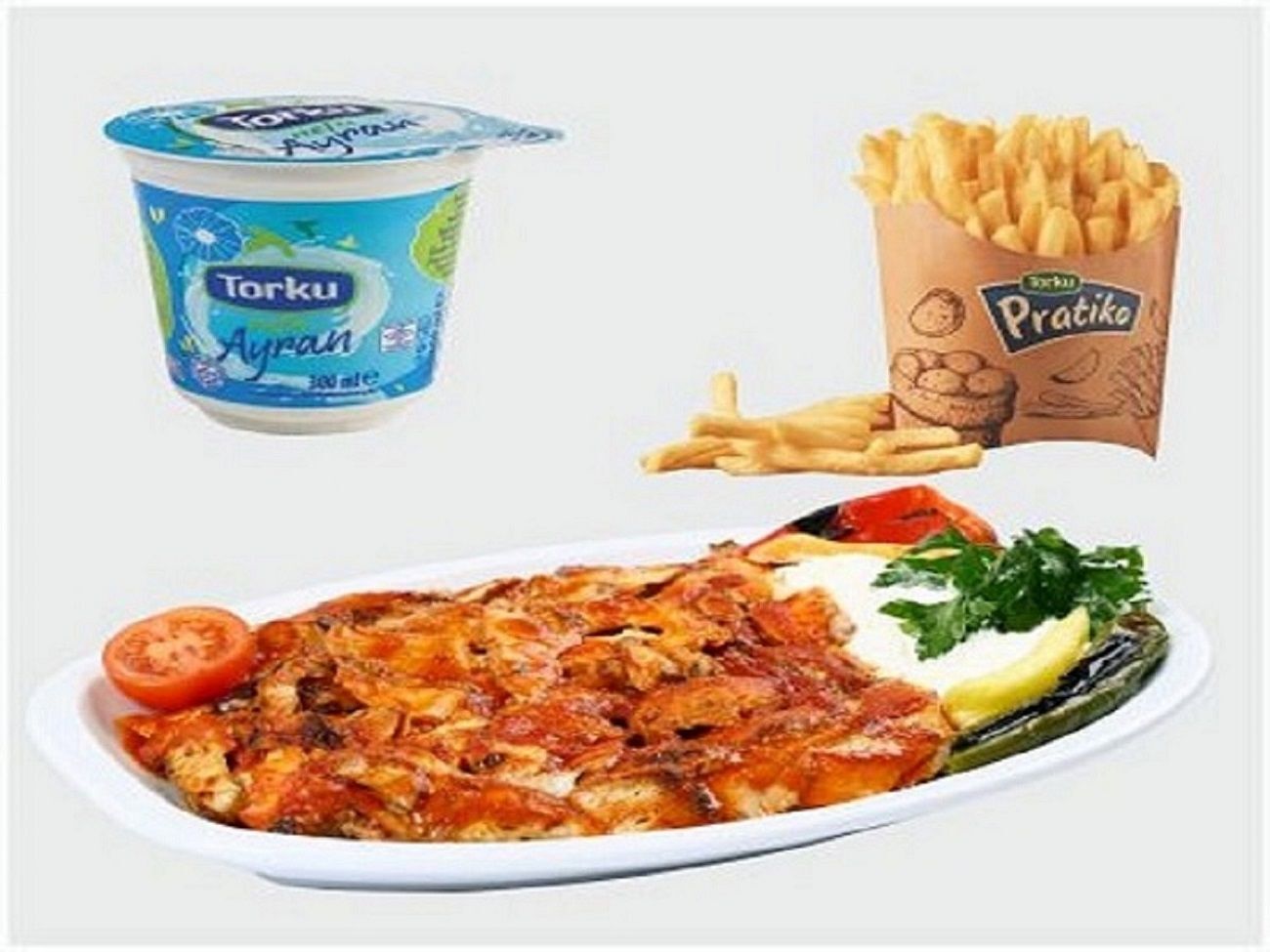 Tavuk İskender (150 gr.) Menü