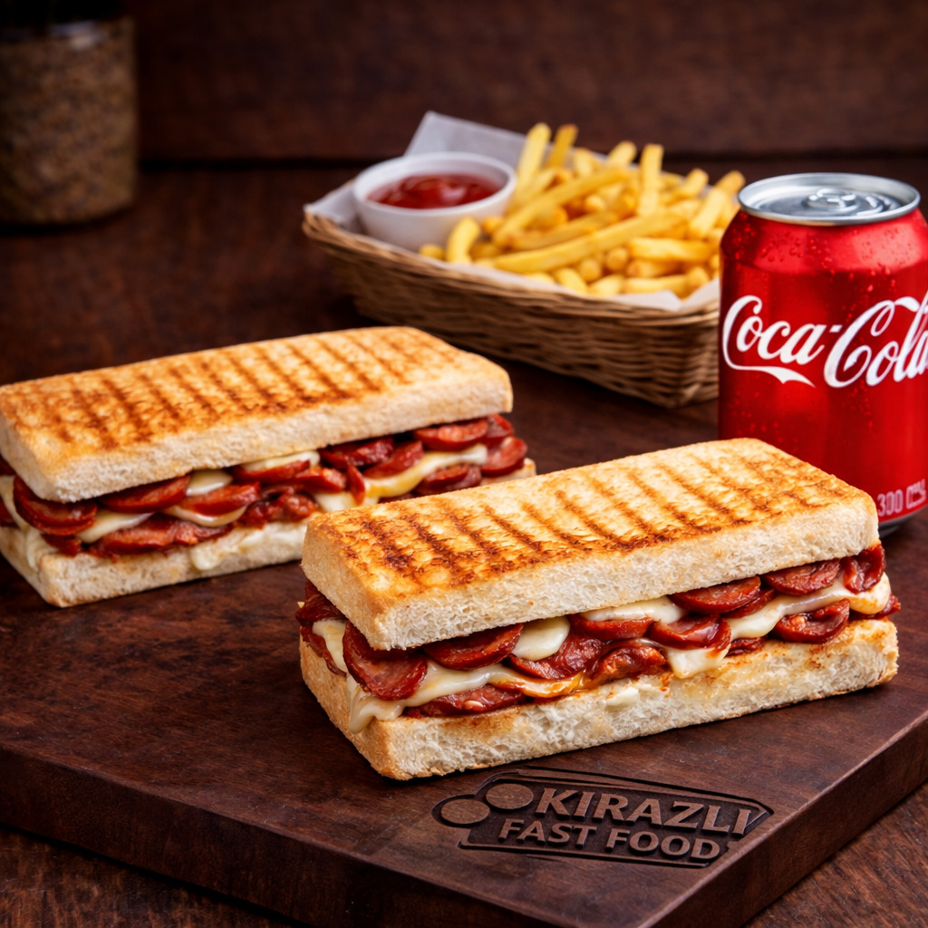 Ayvalık ekmeğinde Tost Menü