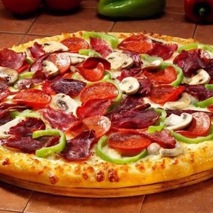 Sucuklu Pastırmalı Pide (27 Cm.) Yeni Nesil Yuvarlak Pide