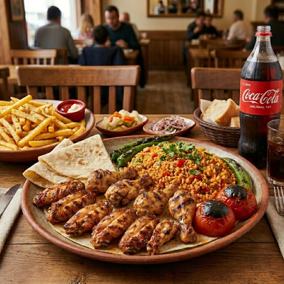 Izgara Karışık Kanat 6+6'lı Menü🍖🔥🍟🫓🥤