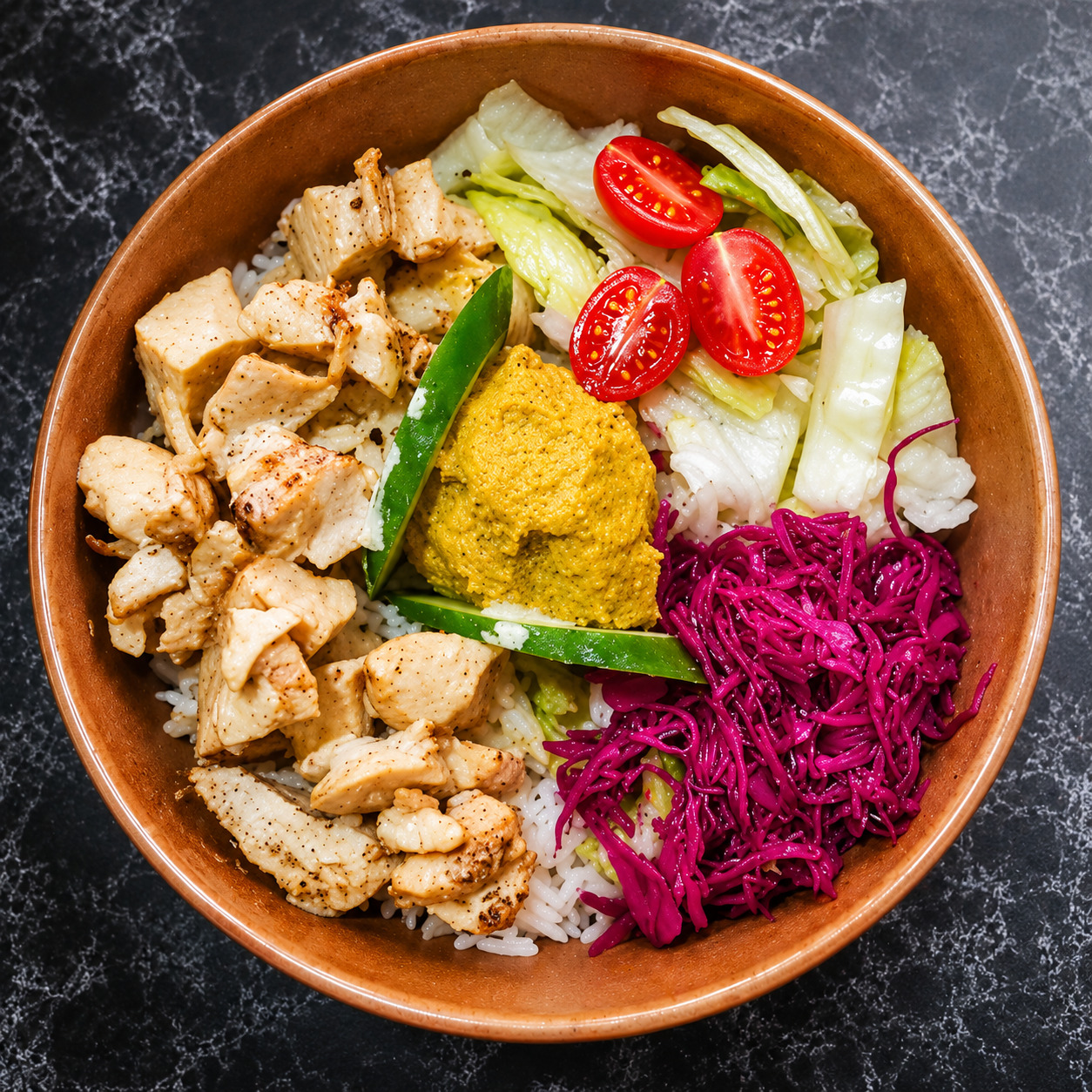 BP Krema Köri Humus Izgara Tavuk Bowl