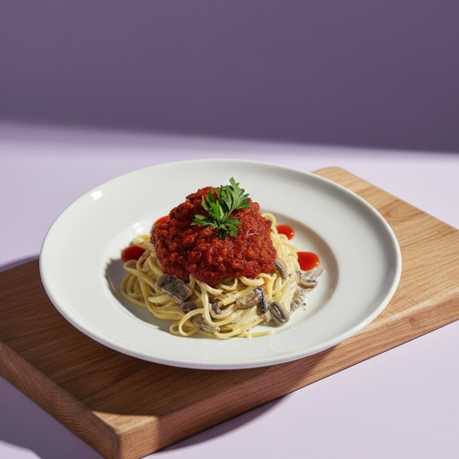 Kremalı Mantarlı Bolognese