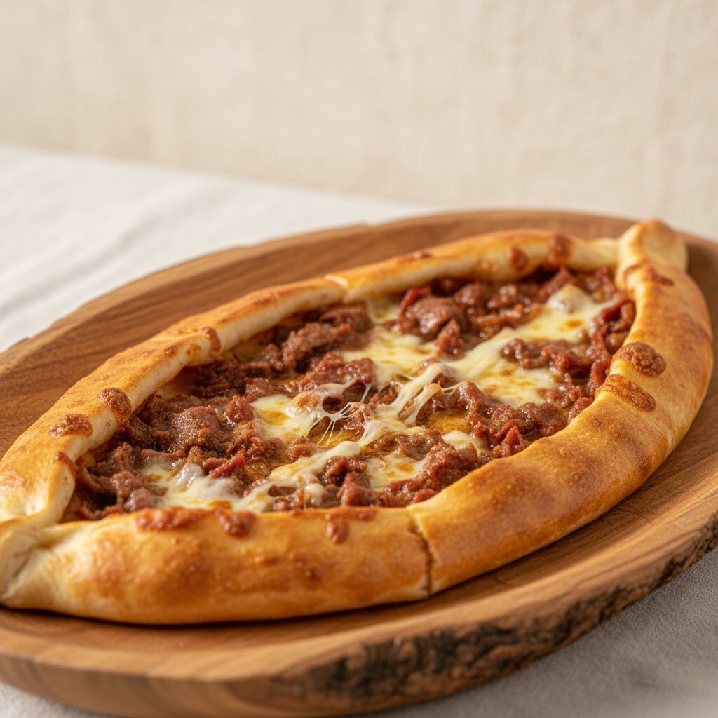 Trabzon Kavurmalı Kaşarlı Pide