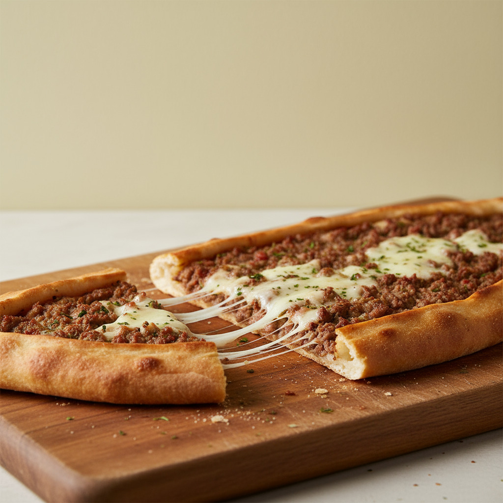 Kıymalı Kaşarlı Pide +Coca Cola 330 ml