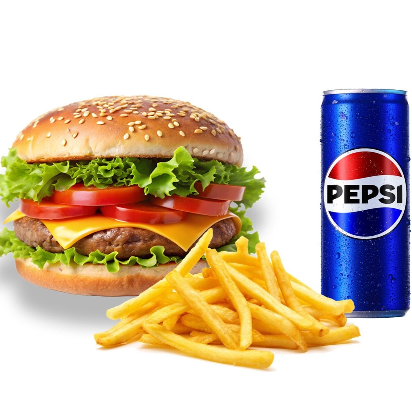 Hamburger - Cips - Cola