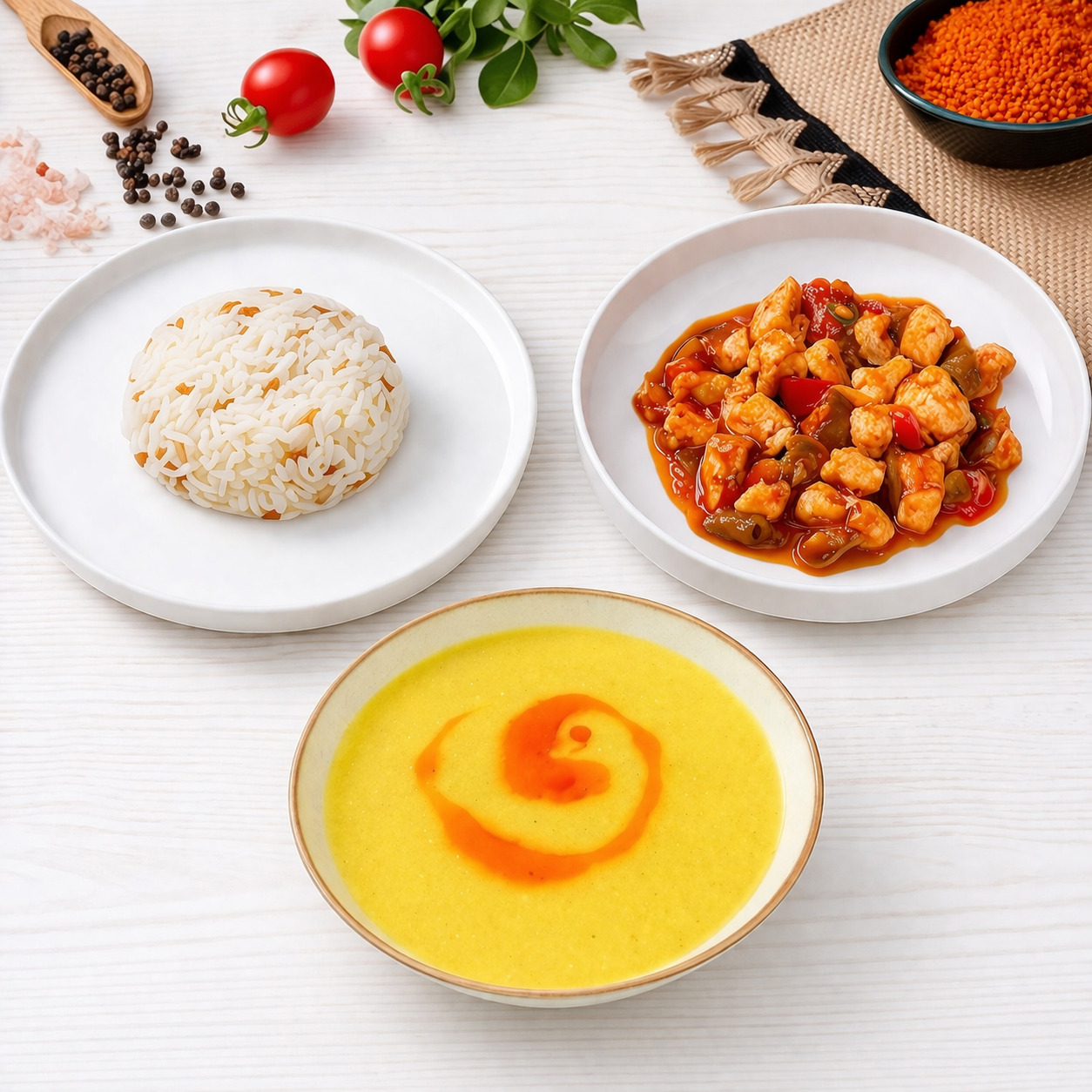 Pilav Yanı Tavuk Menü