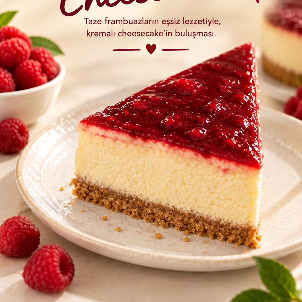 Frambuazlı Cheesecake