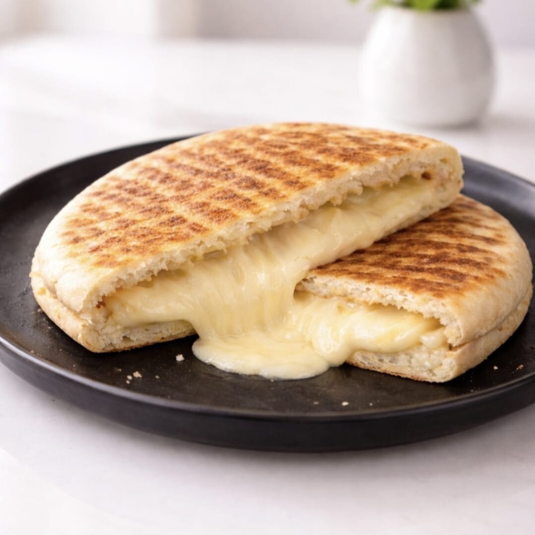 Bazlama Kaşarlı Tost