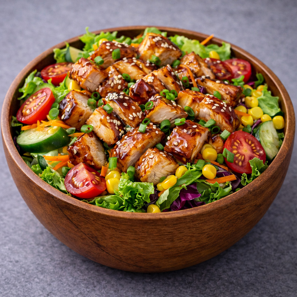 Soya Soslu Tavuklu Salata