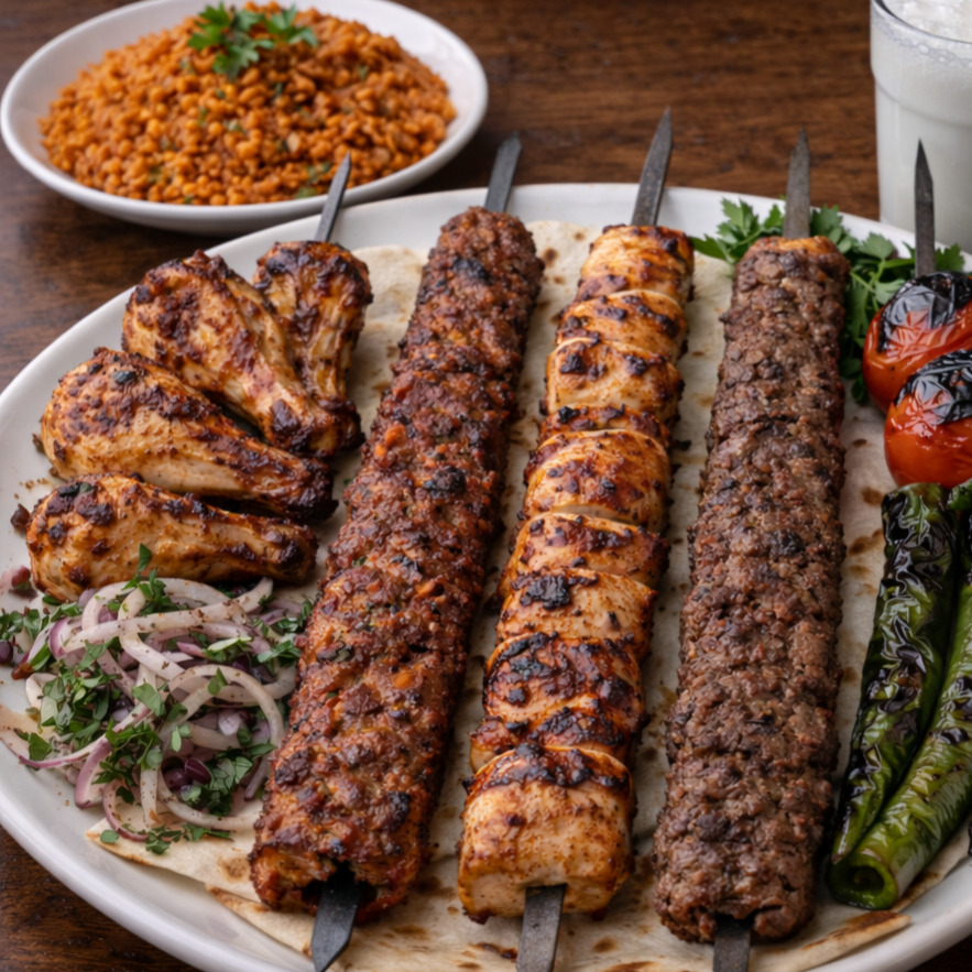 Kebap 4lü Karışık+Ayran