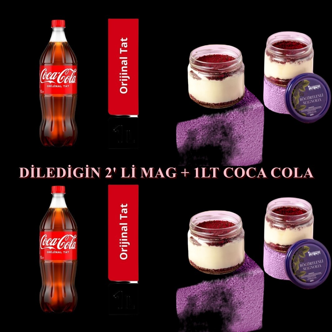 Dilediğin 2 mag + içecek (meyveli soda veya bardak limonata)