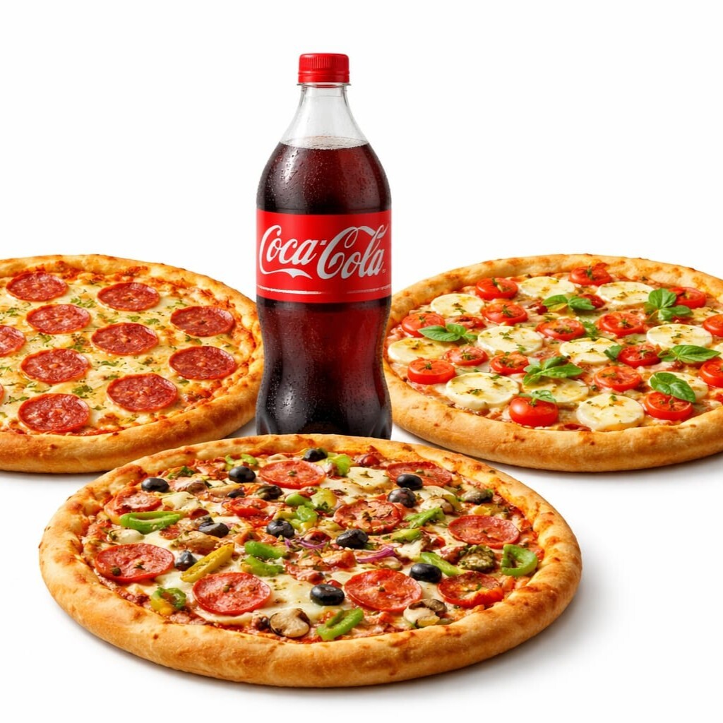 3'lü pizza menü