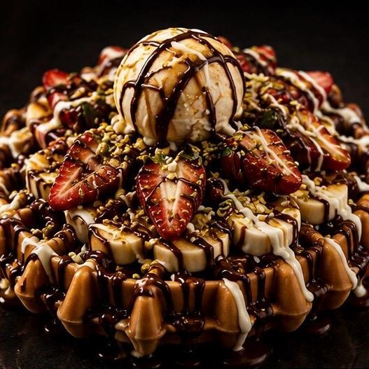 Çilekli Waffle