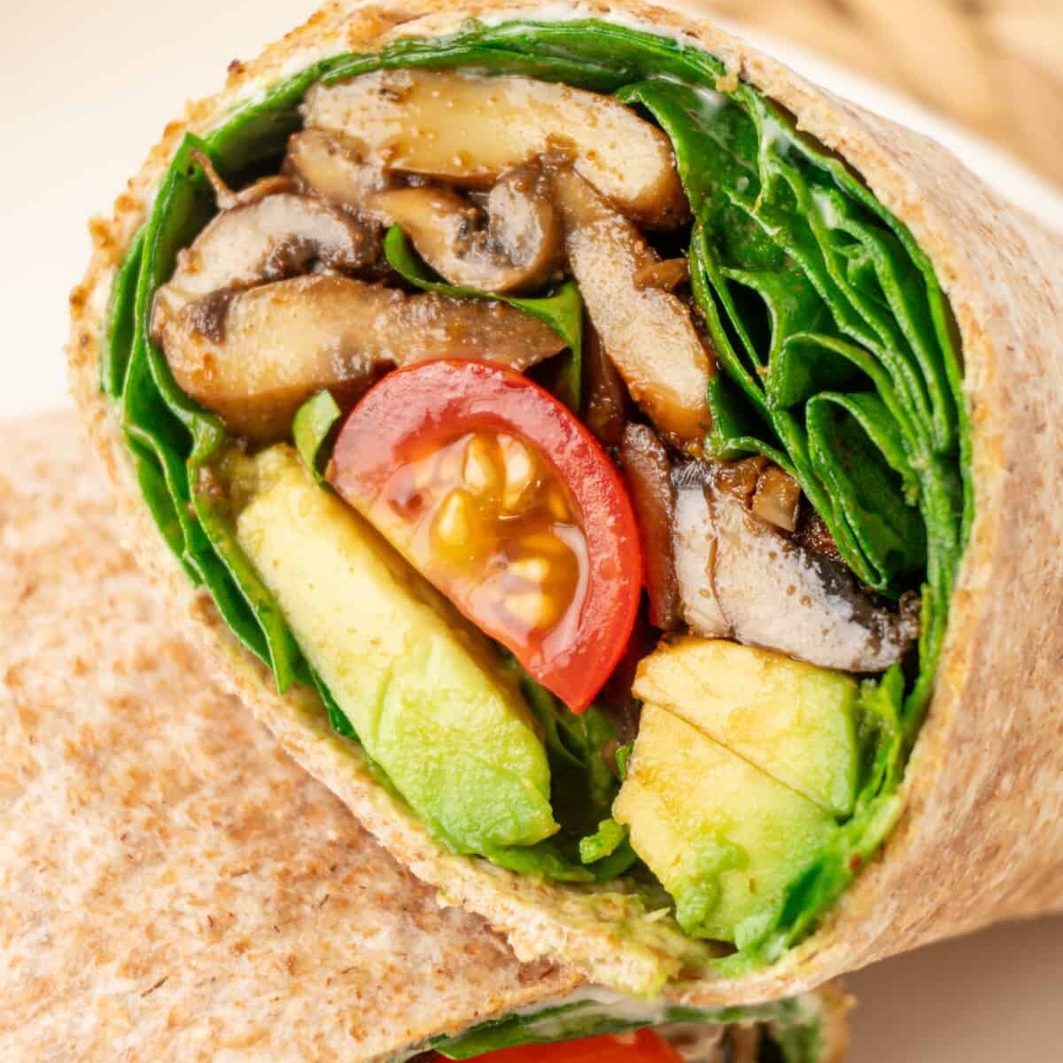 Mushroom Vegan Wrap