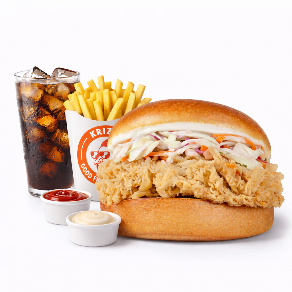 Queen Burger + İçecek + Patates Kızartması + 2 Adet Sos