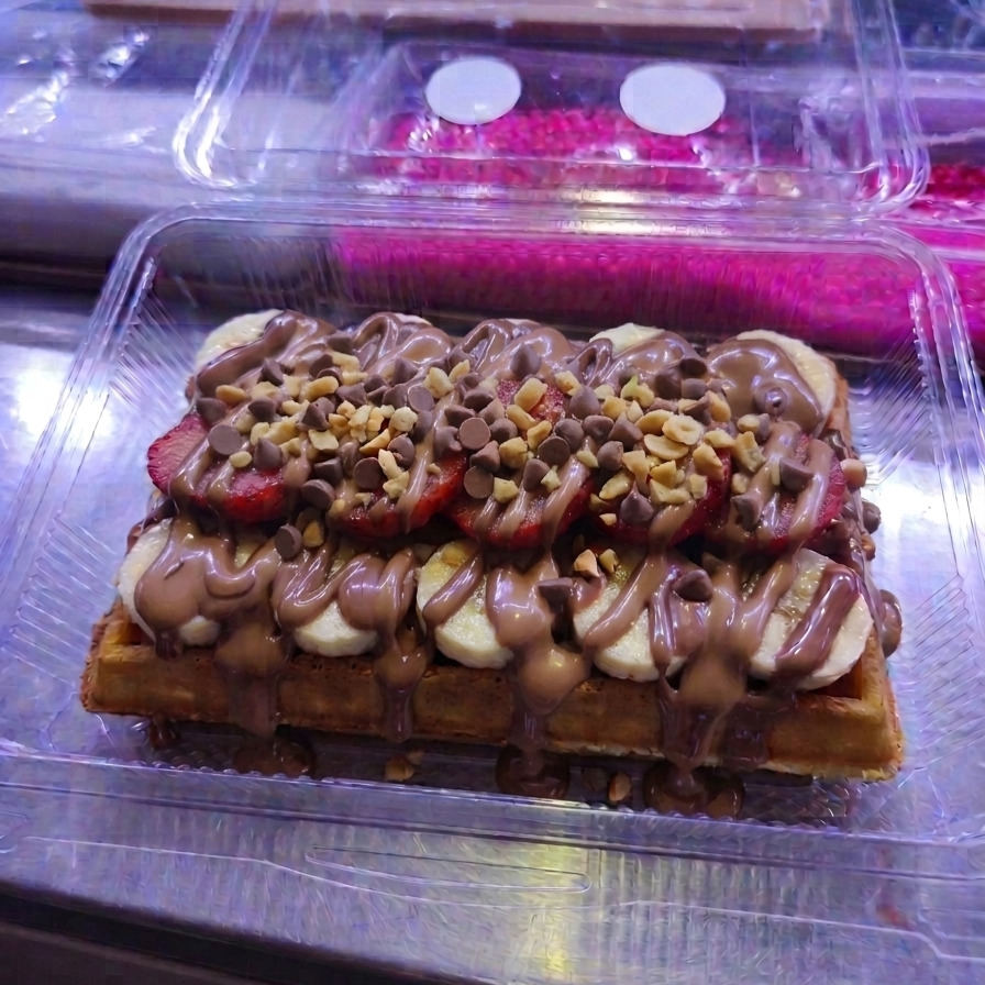 Sütlü Çikolatalı Waffle (büyük hamur)