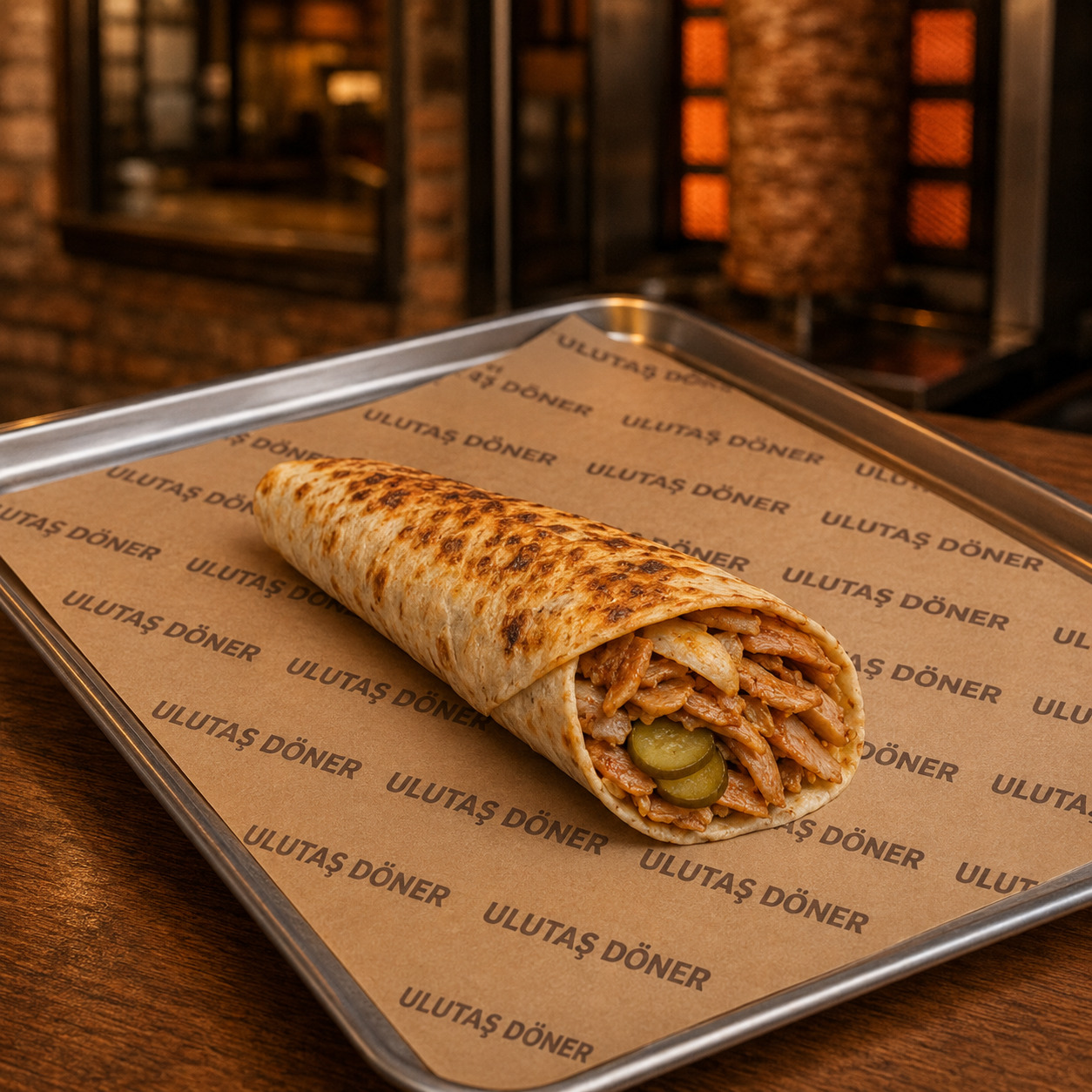 Tavuk Döner Dürüm ( Lavaş Ekmek )