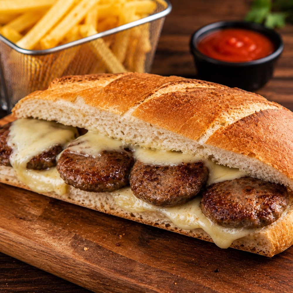 Kaşarlı Köfte (Yarım Ekmek)