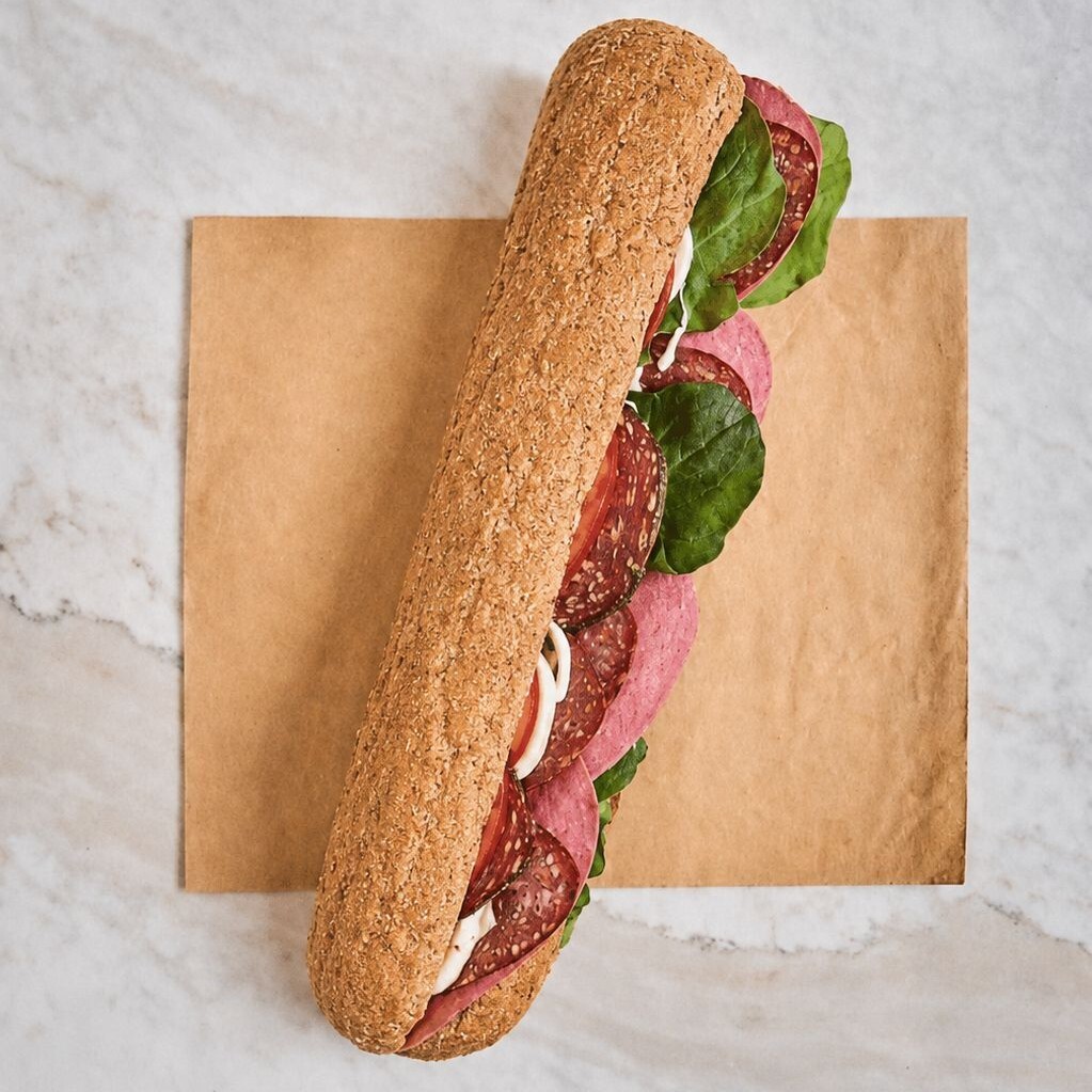 Tam Buğday Ekmek Turbo Sandviç (30 Cm)