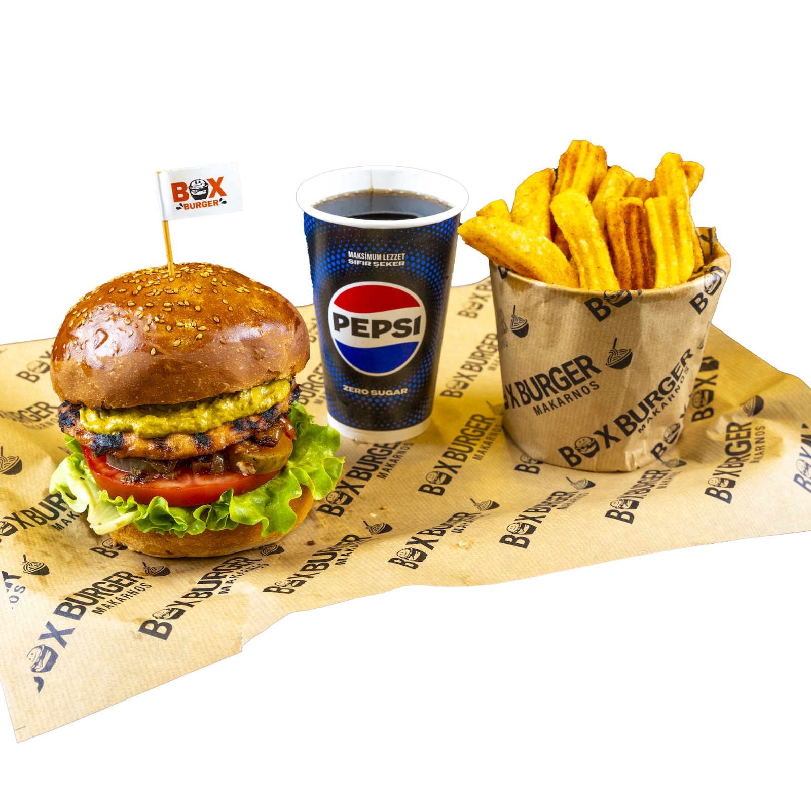 Köri Soslu Tavuk Burger