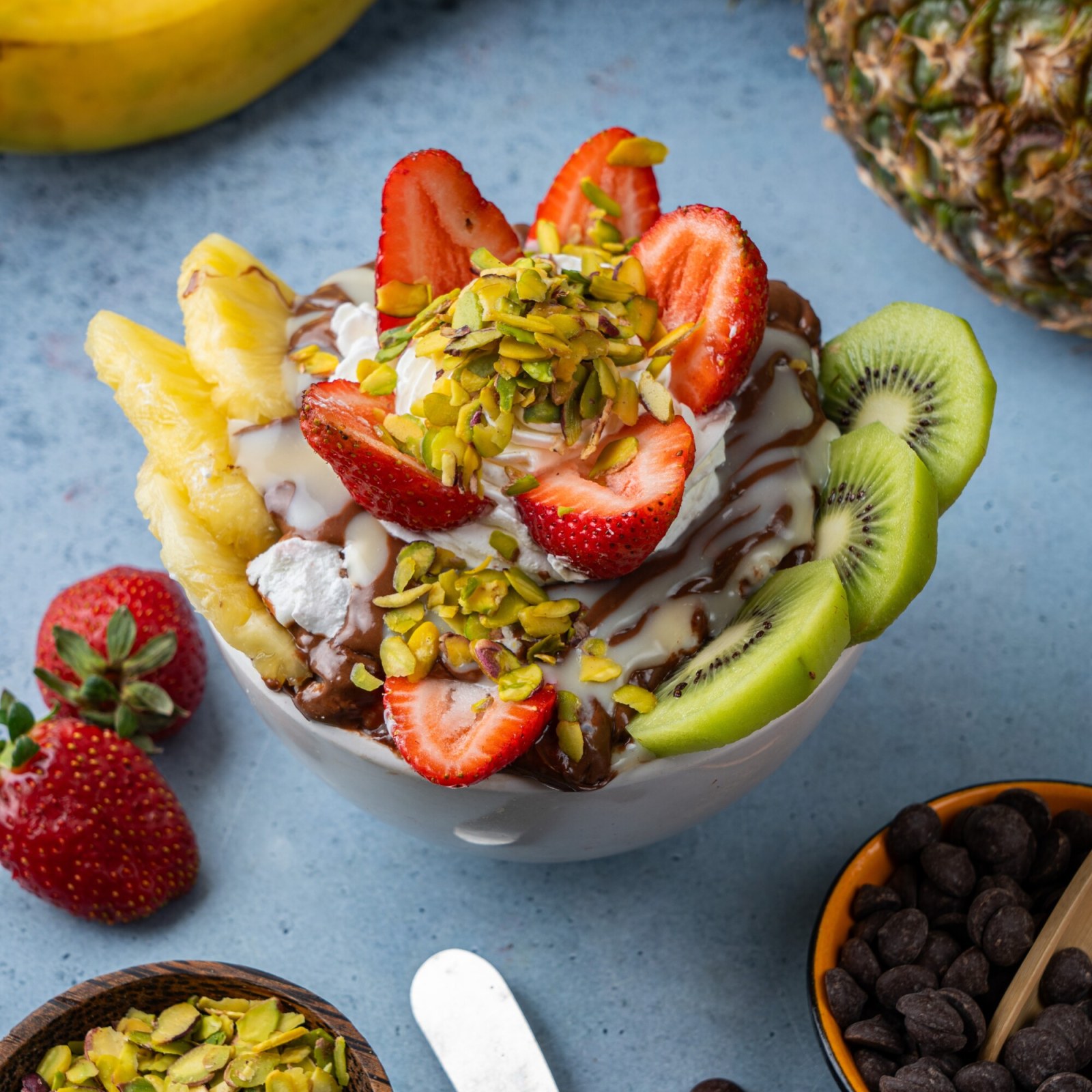Nutellalı Meyve Salatası