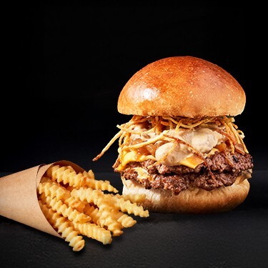 Mantarlı Smash Burger & Patates Kızartması