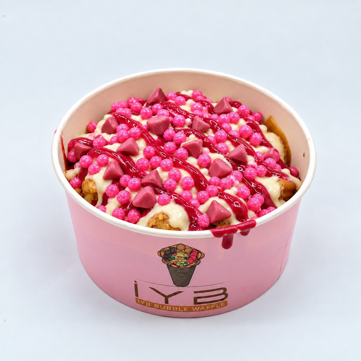 Frambuazlı Kova Waffle