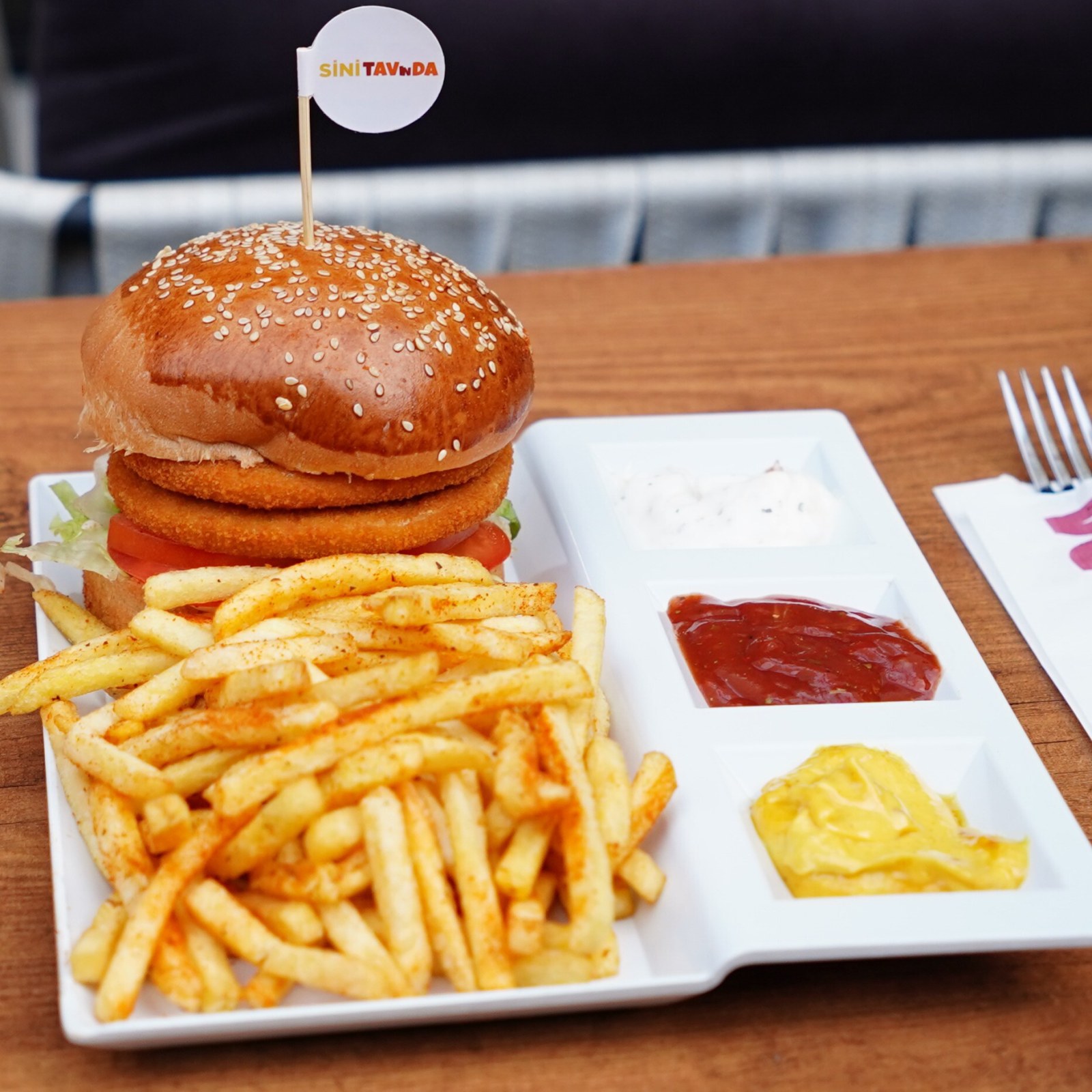 Double Tavuk Burger