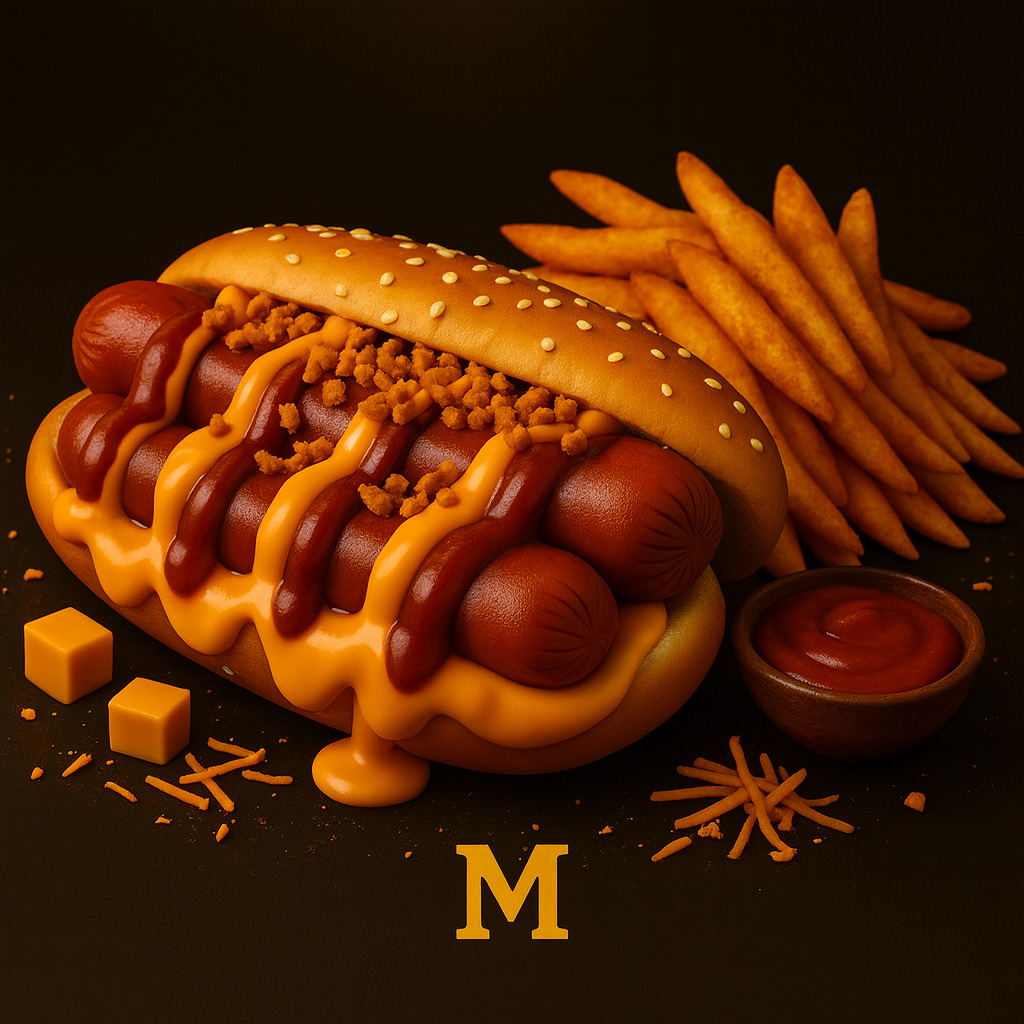 Cheddar Hot Dog Menü