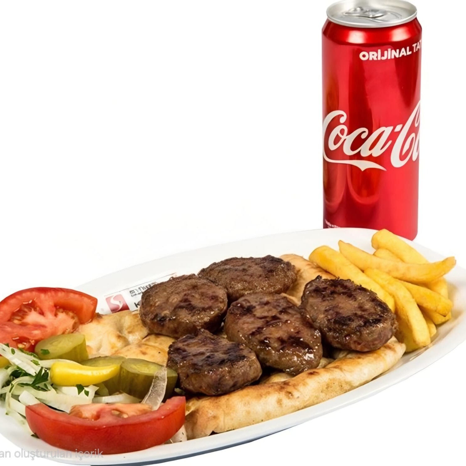 Köfte Porsiyon+Patates+Meşrubat