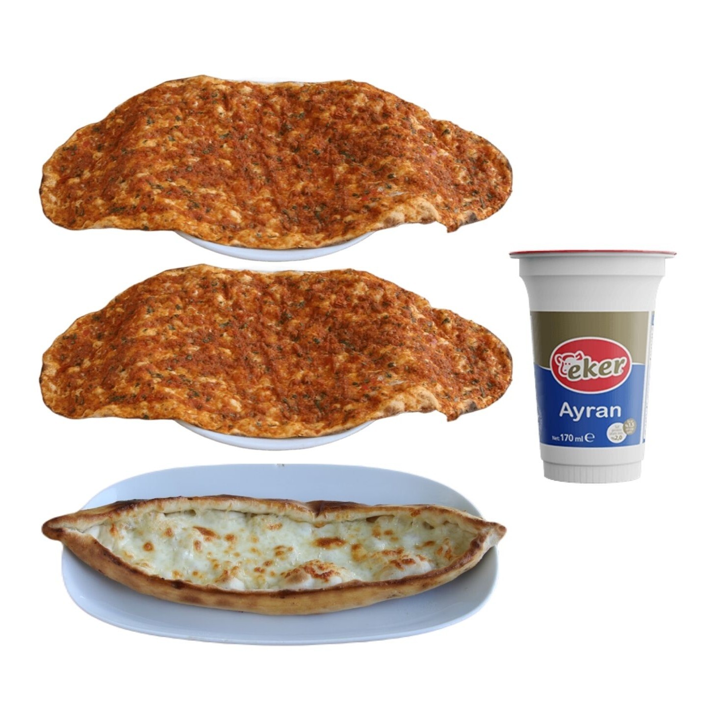 2'li Lahmacun & Kaşarlı Cantık Menü