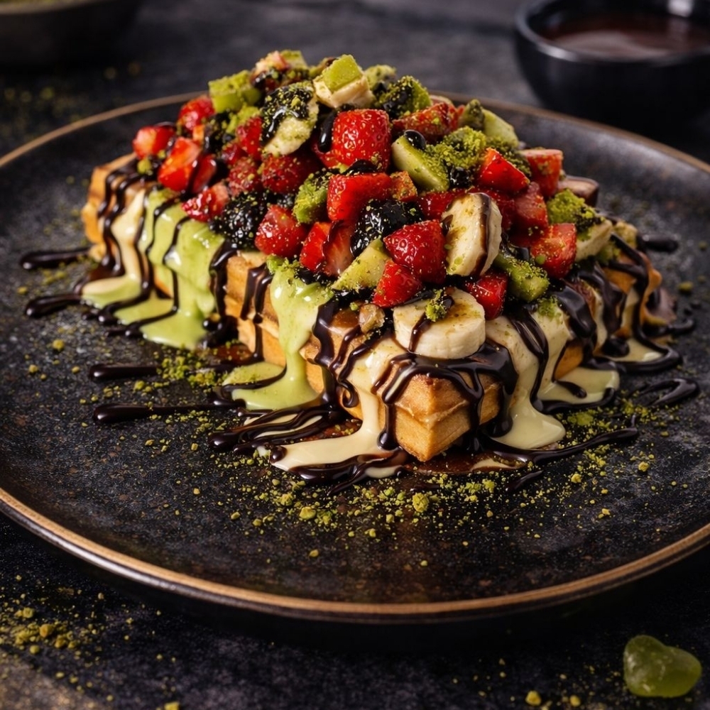 Pistachio Waffle