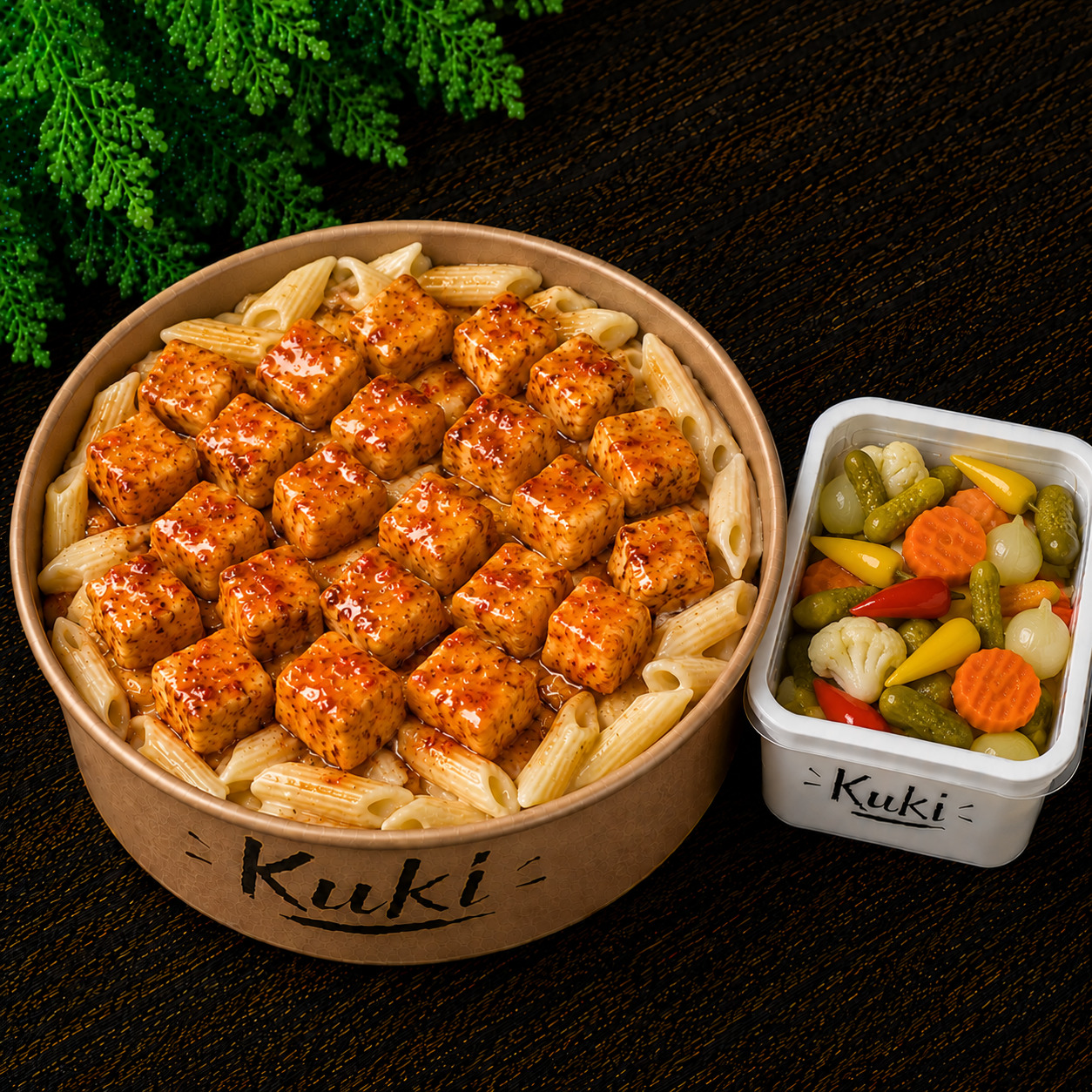 Kuki Sweet Chıllı Soslu Tavuk Makarna toplam 500gr