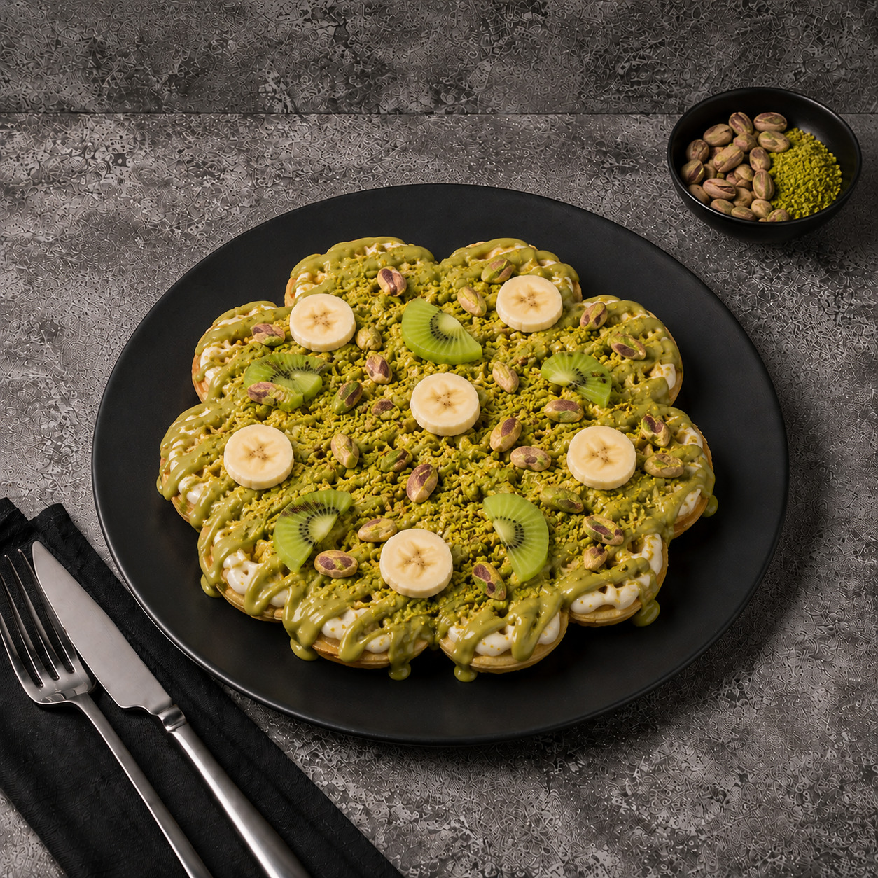 Fıstık Waffle