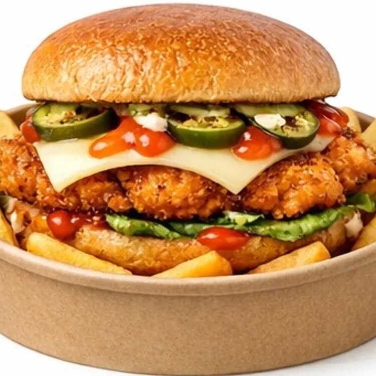 Acılı Gurme Tavuk Burger
