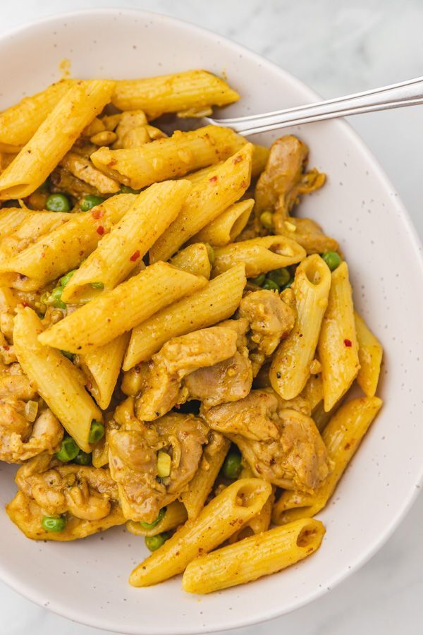 Körili Tavuklu Mantarlı Penne