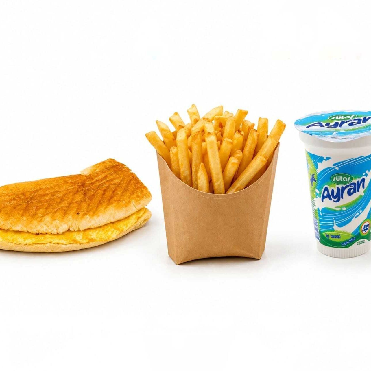 Yarım Ekmek Yumurtalı Tost Menü