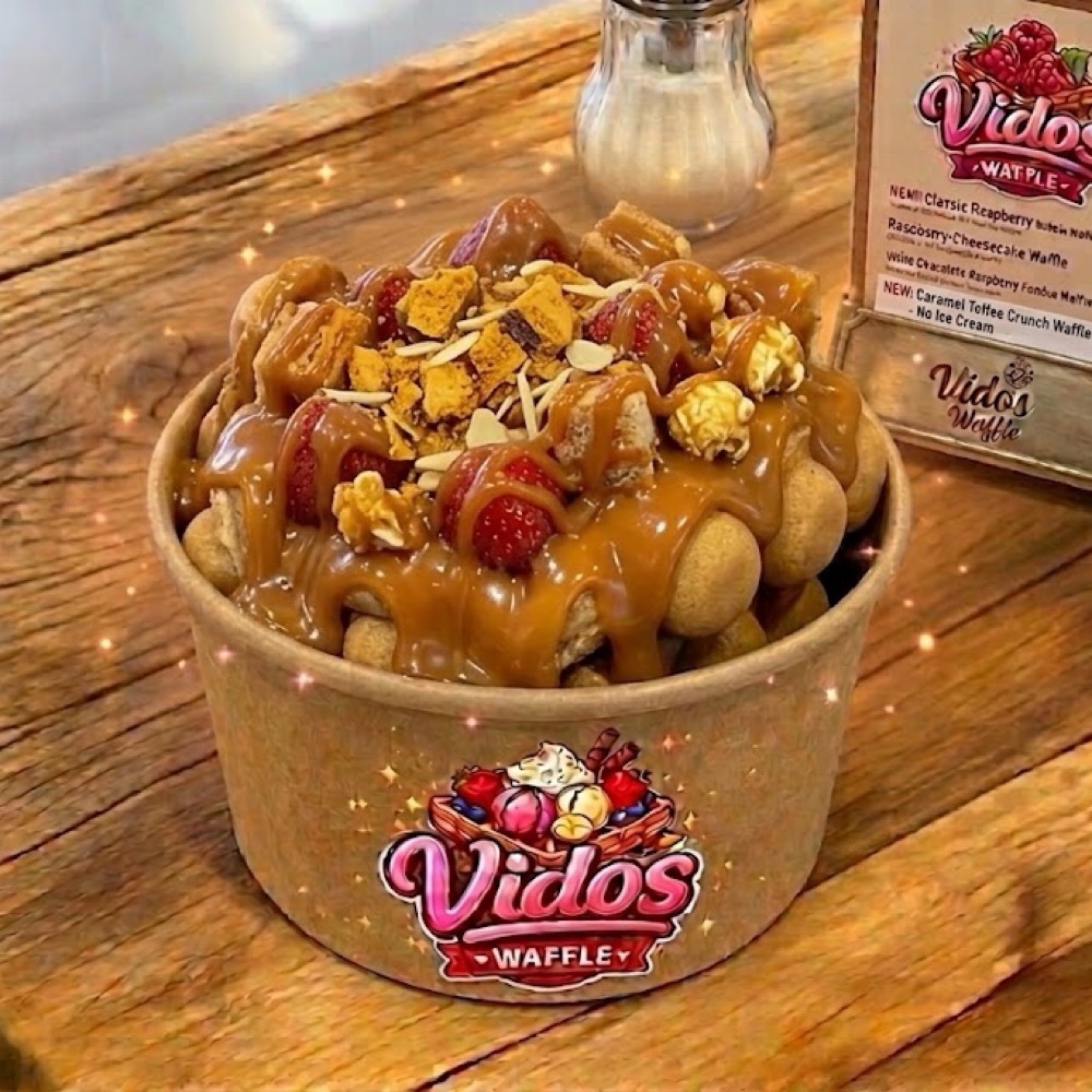 Karamelli Bowl Waffle (Dilimlenmiş Hamur)