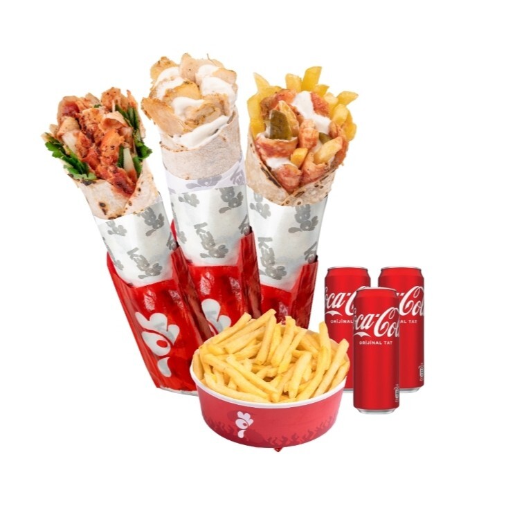 Coca Cola Menü (3 Kişilik)