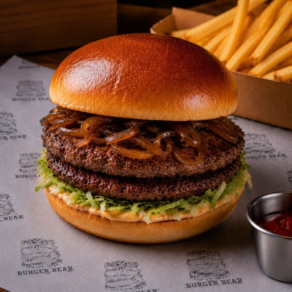 Double Klasik Burger +330 ml Coca Cola