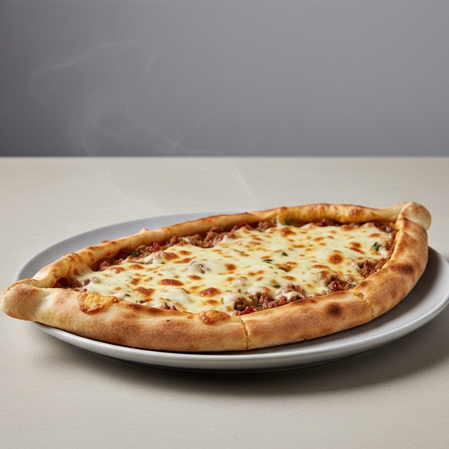 Kıymalı Kaşarlı Pide
