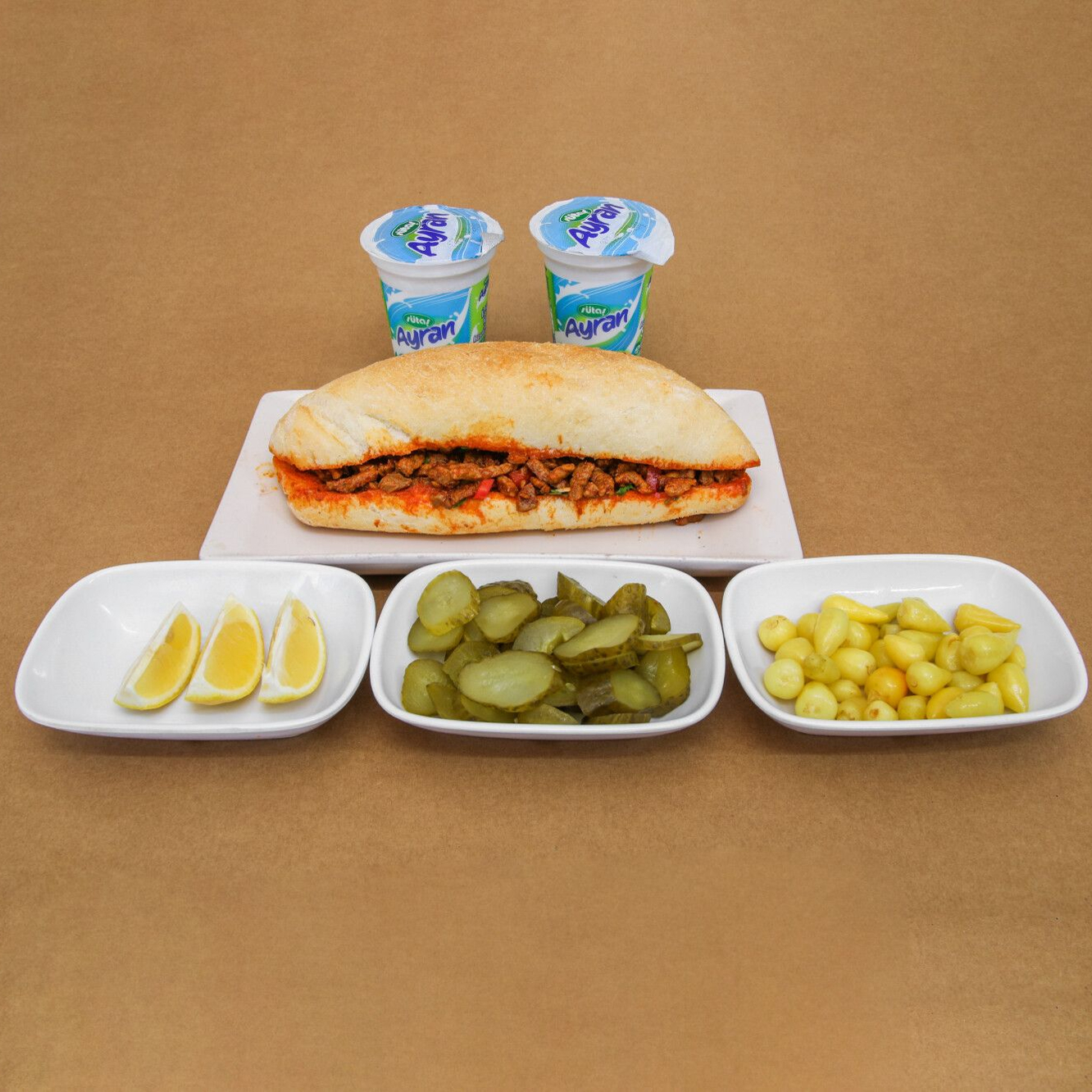 2'Li Atom Ekmek Arası Et Tantuni Menü